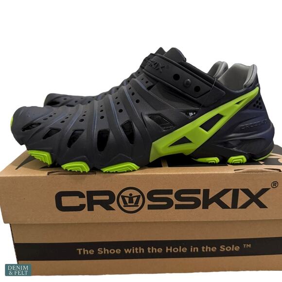 CrossKix 2.0 Black Volt Closed Toe Water Shoes Unisex Athletic Beach Boating - Picture 7 of 8